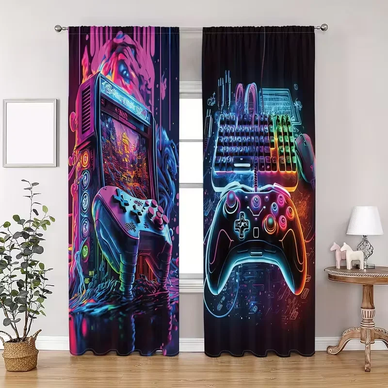 Retro Gaming Youtube - Cortinas con Estética Arcade de Juegos