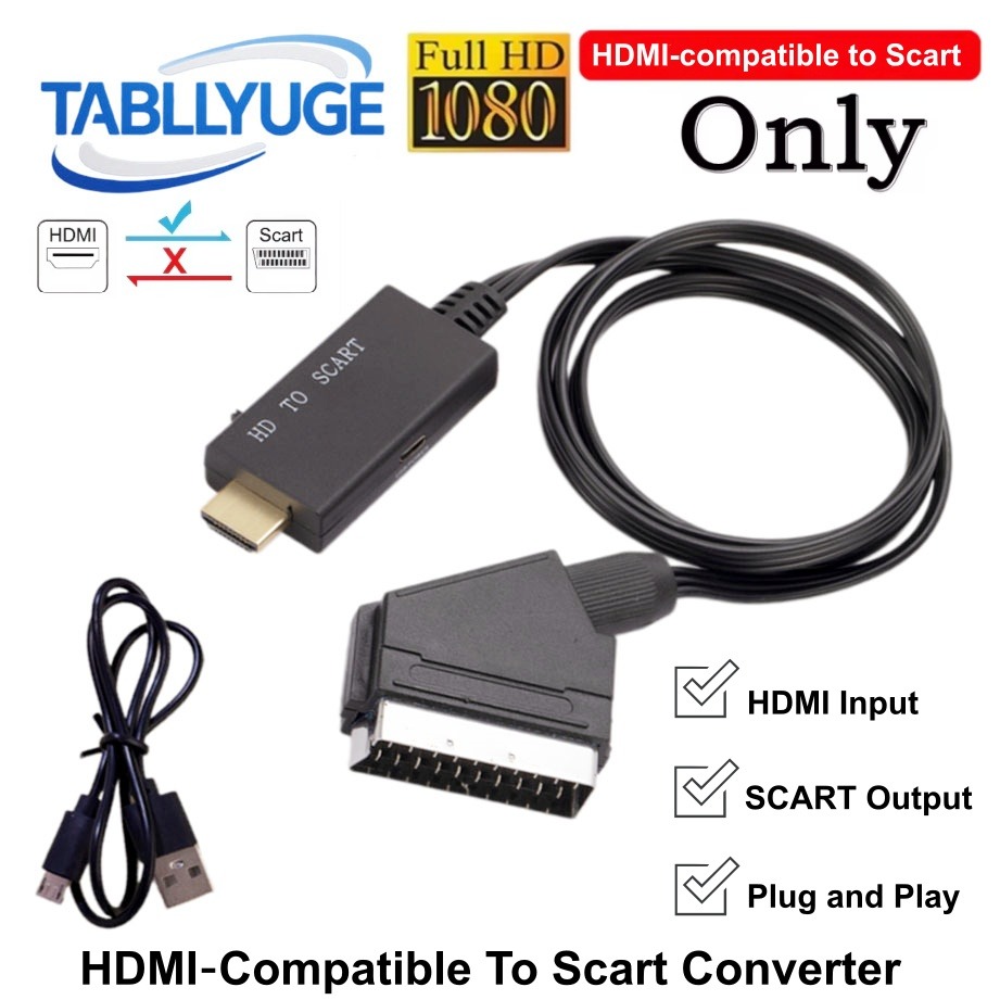 Scart To Hdmi - Cable convertidor HDMI a SCART, Adaptador