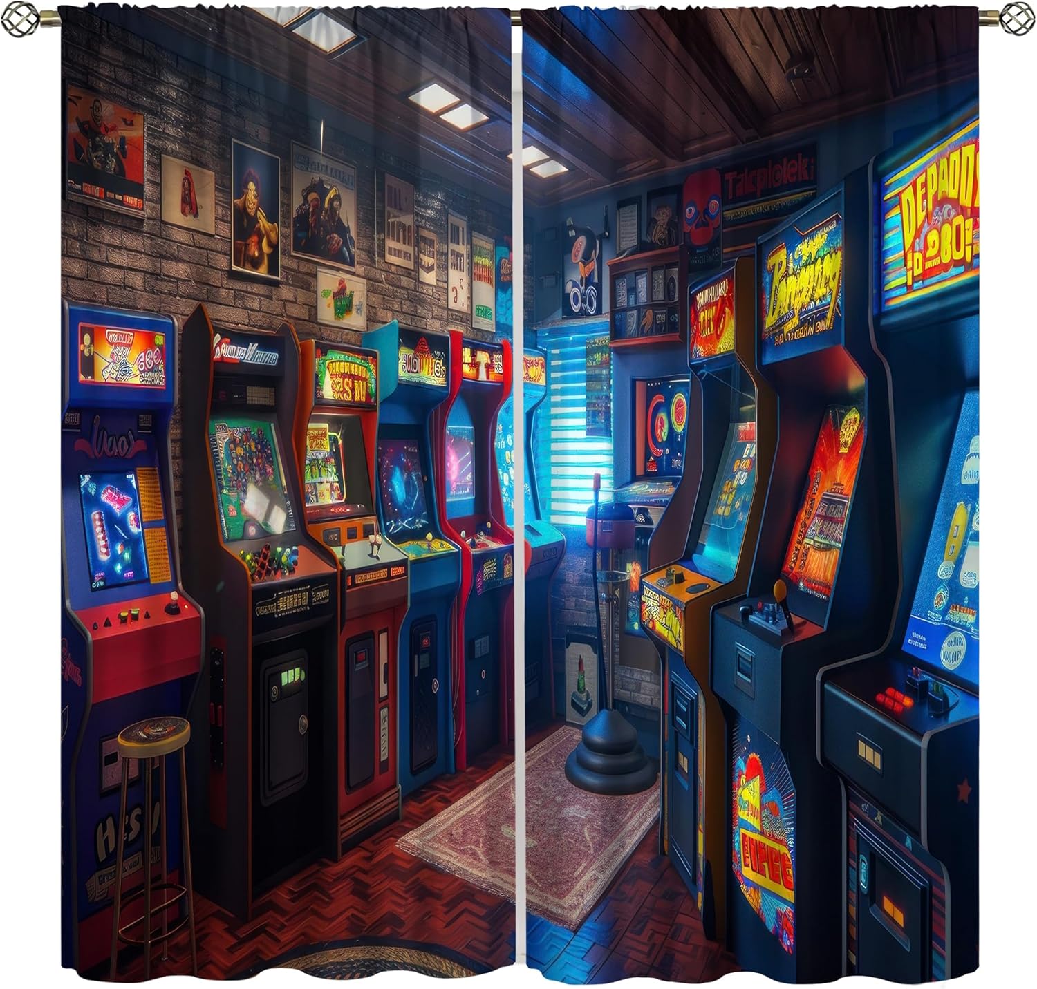 Retro Gaming Youtube - Cortinas opacas estilo arcade de los
