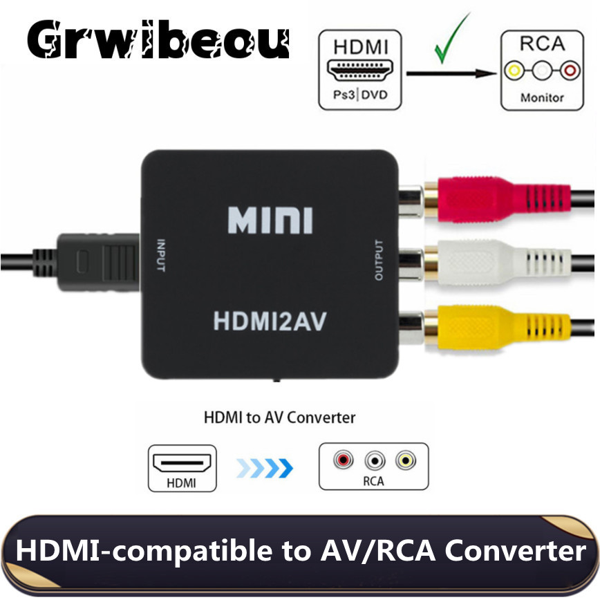 Scart To Hdmi - Grwibeou 1080P compatible con HDMI a