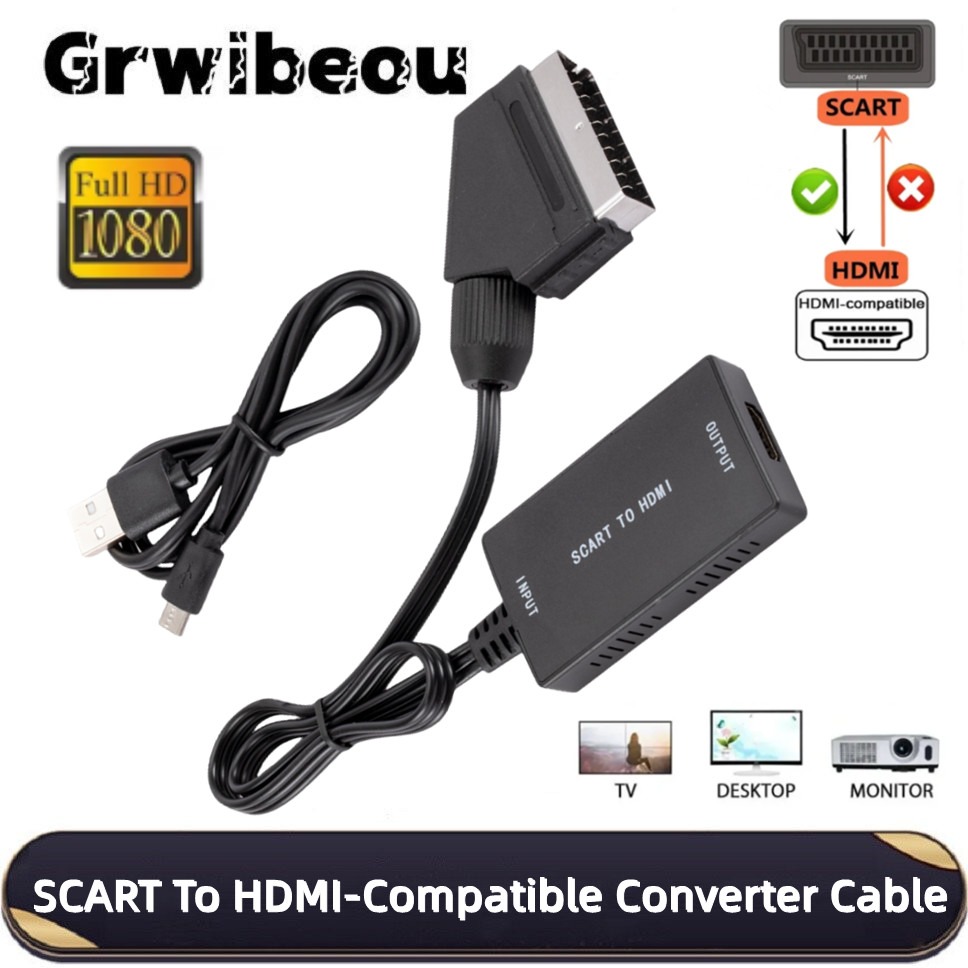 Scart To Hdmi - Convertidor Compatible con SCART a HDMI