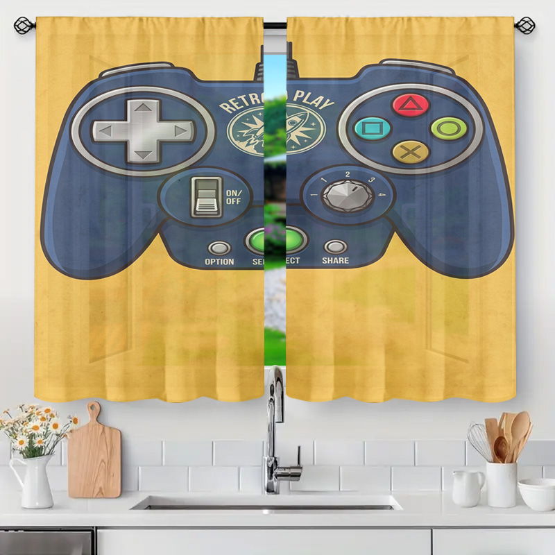 Cortina con diseño de controla - Retro Gaming Youtube reseña y precio