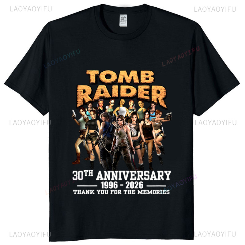 Tomb Raider 30 aniversario cam - Retro Gaming T Shirt reseña y precio