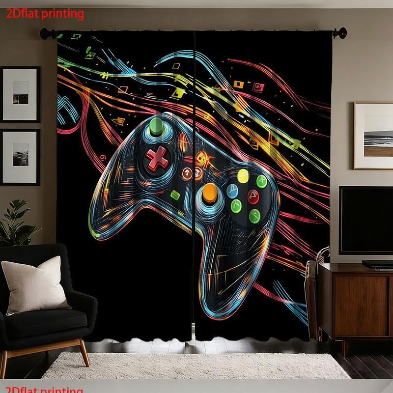 Par de Cortinas con Diseño de  - Retro Gaming Youtube reseña y precio