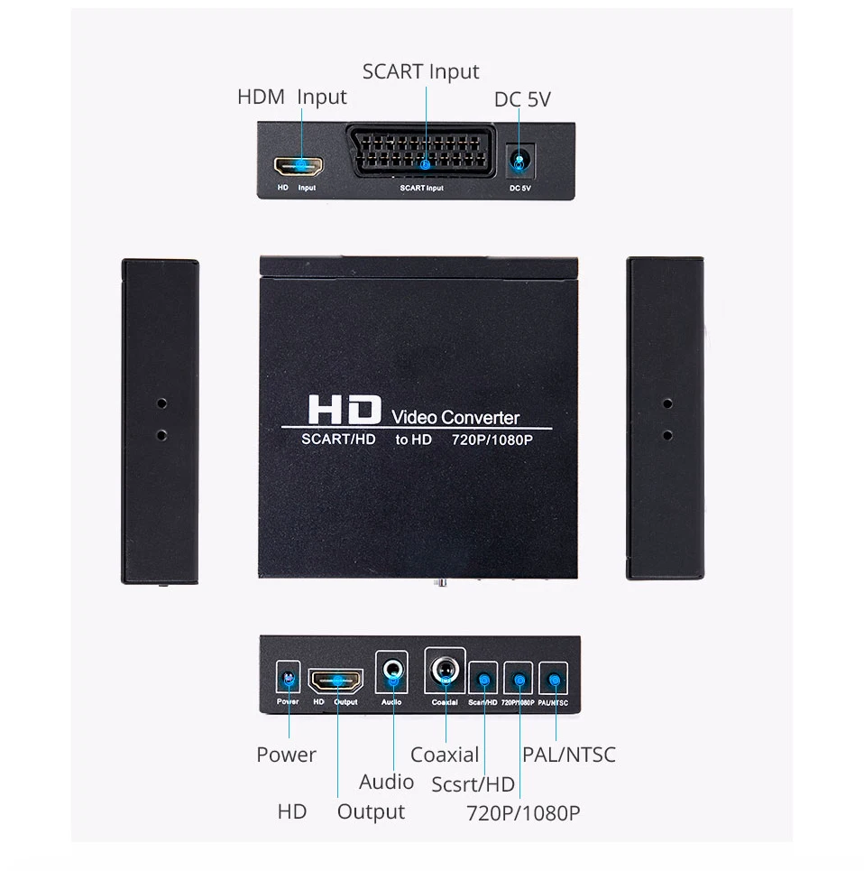 Convertidor de vídeo SCART HDM - Scart To Hdmi reseña y precio