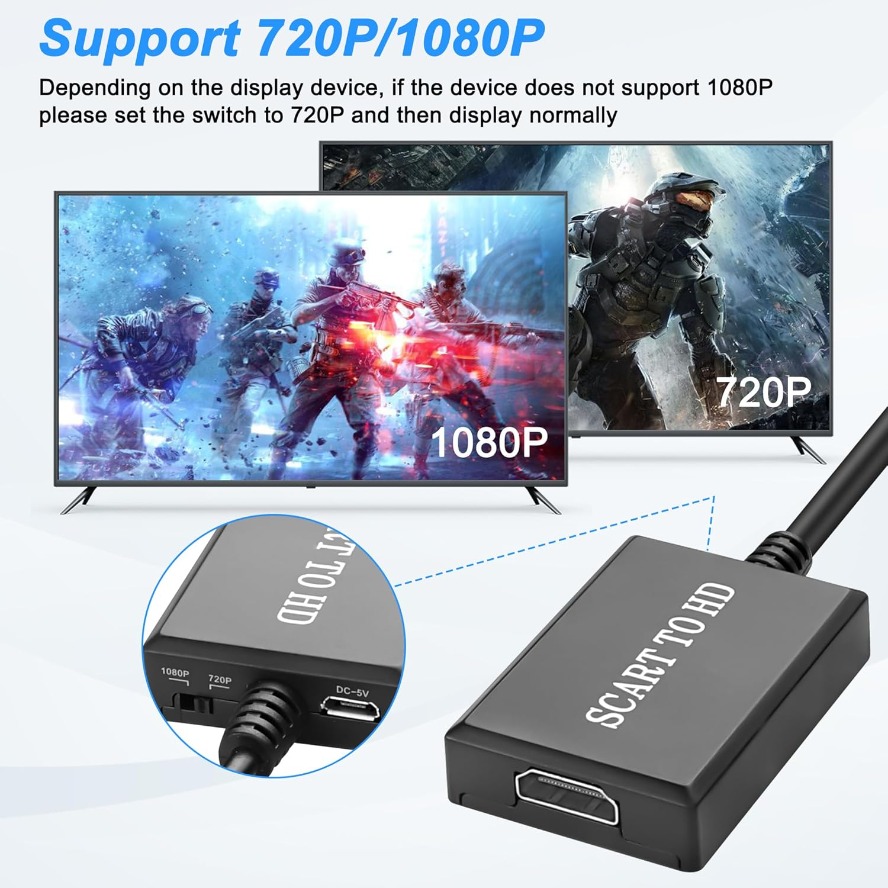 Cable adaptador convertidor de - Scart To Hdmi reseña y precio