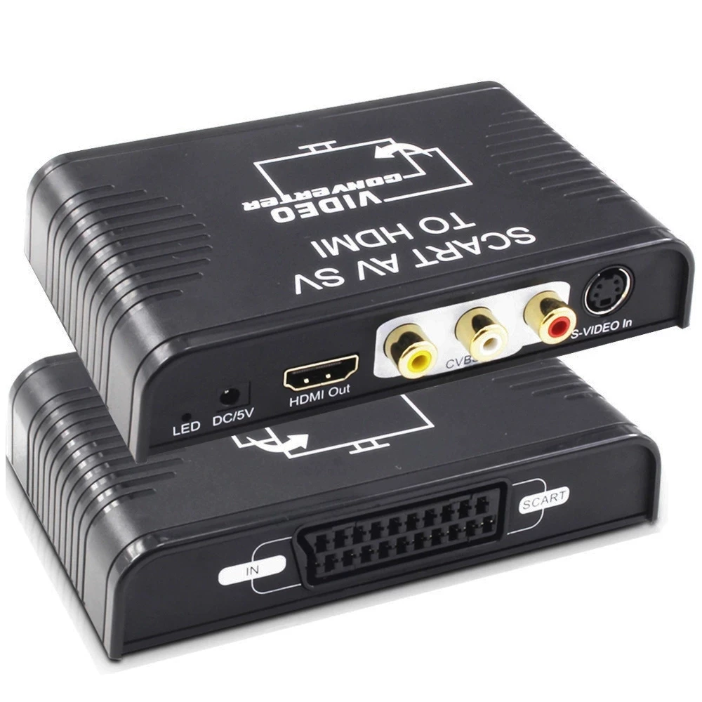 S-video AV Scart a HDMI conver - Scart To Hdmi reseña y precio